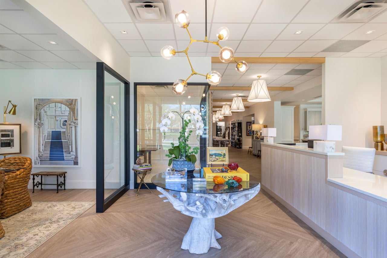 Marsha Faulkner's Studio M Interior Design Jacksonville, FL office on Belfort Parkway, Jacksonville Interior Design Showroom