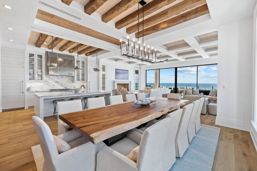 Embrace the timeless elegance of Luxury Coastal Interior Design: A Luxurious Contemporary Transitional Escape in Destin, FL